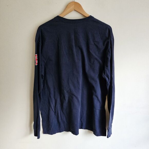 Nike Team Boston Red Sox Baseball T Shirt Blue Mens Size L 100% Cotton GUC - Picture 3 of 8